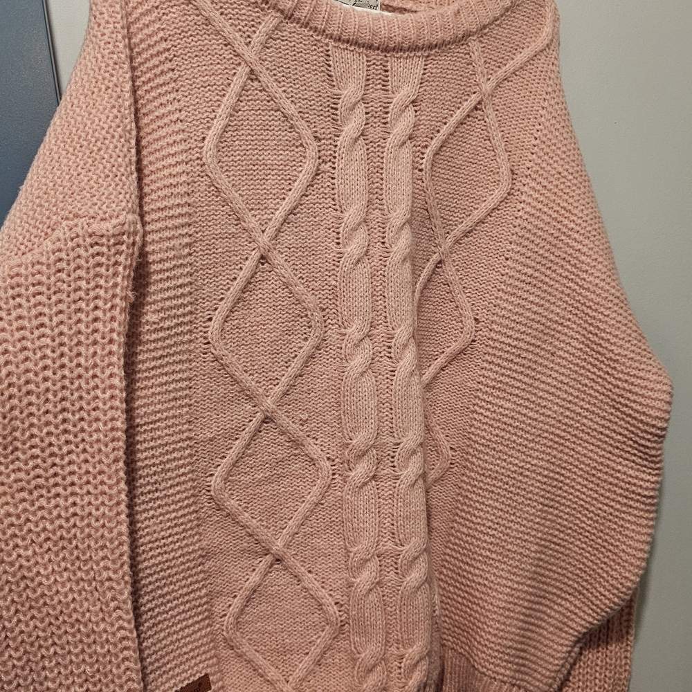 Simply Southern Blush Cable Knit Sweater - Size XXL / 2xl